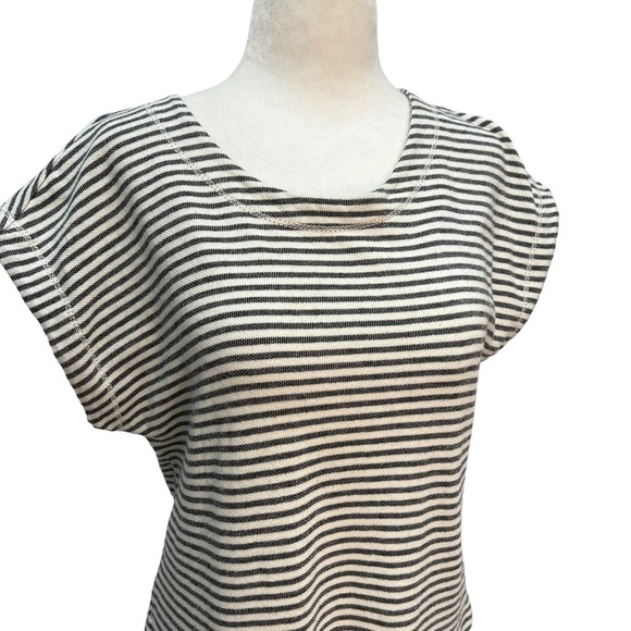 MAX Studio Striped Short Sleeve T-Shirt Dress Size S - Picture 5 of 11